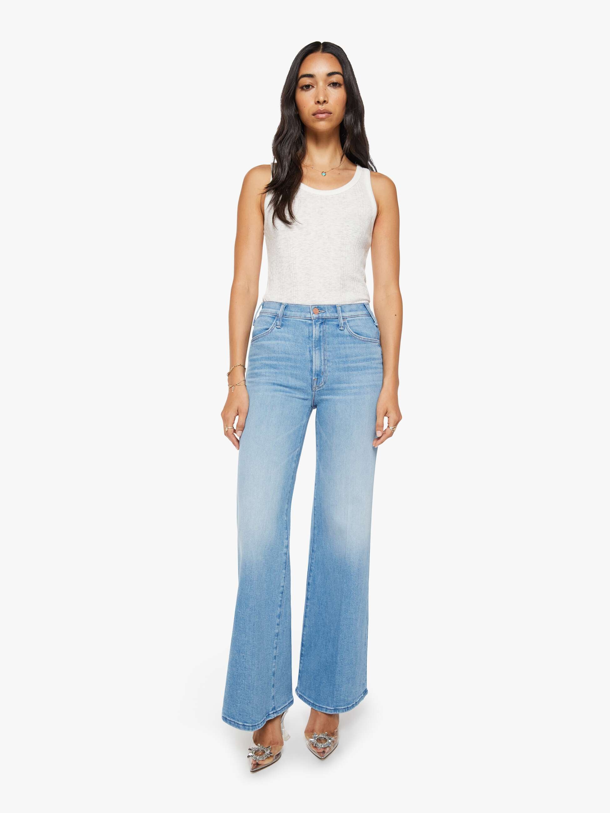 Jeans Mother The Hustler Roller Sneak