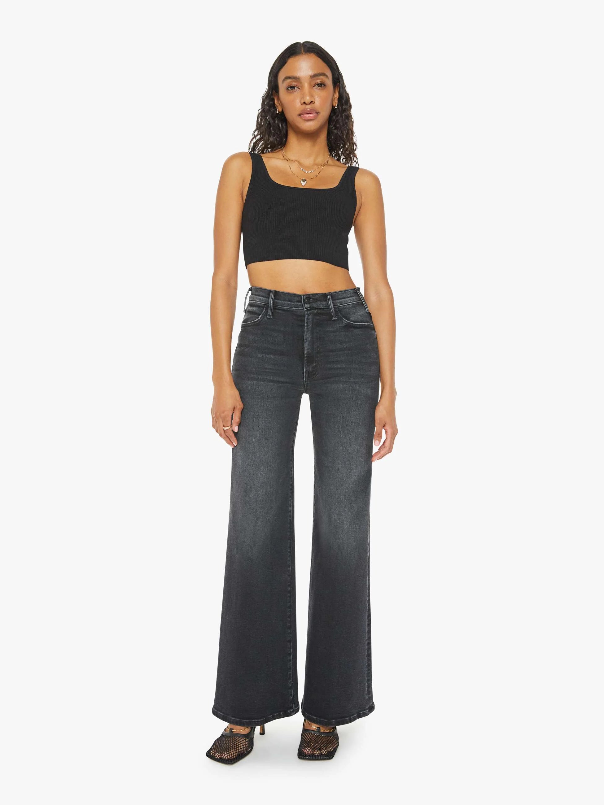 Jeans Mother The Hustler Roller Sneak
