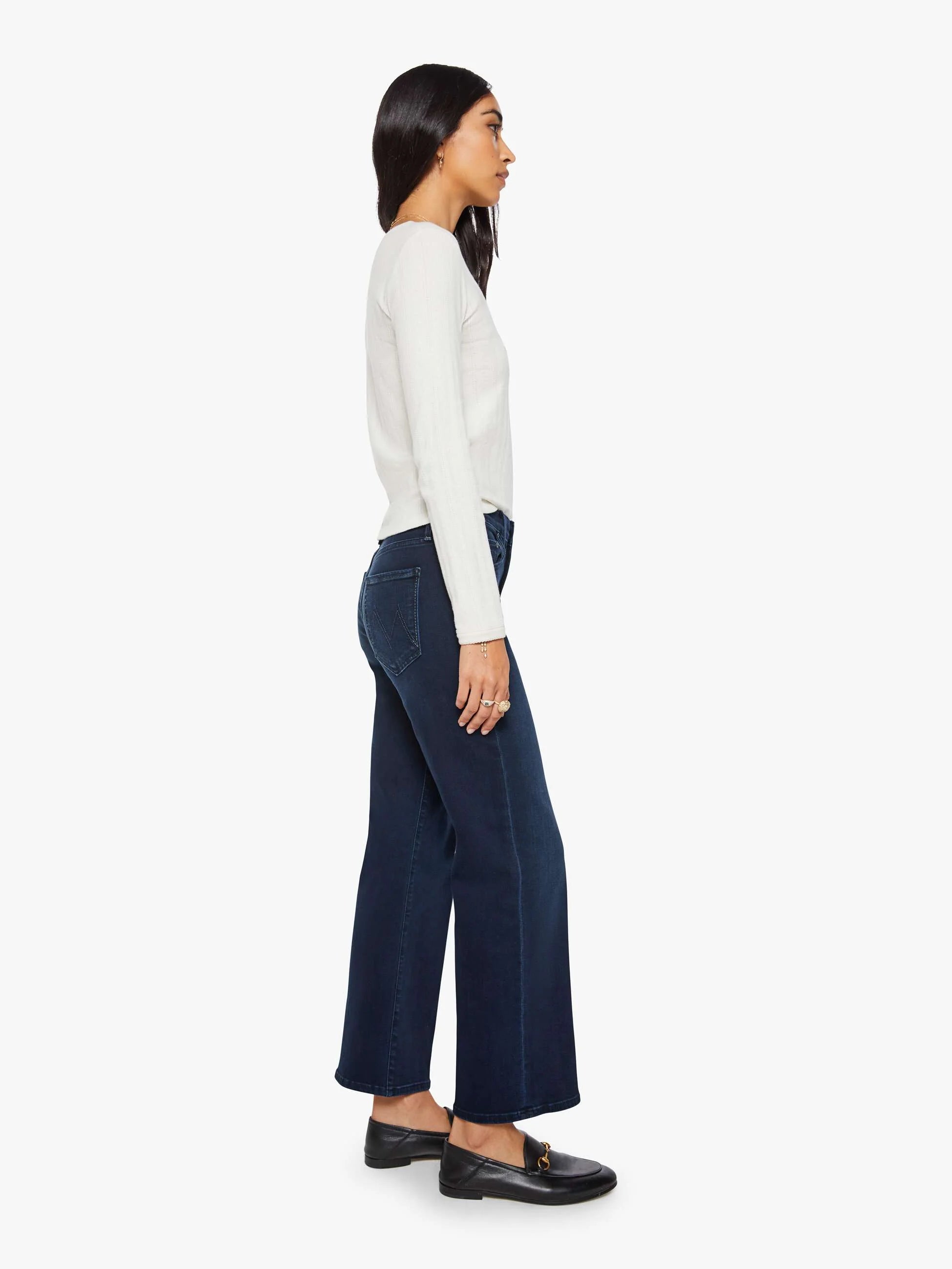Jeans Mother The Mid Rise Rambler Zip Ankle