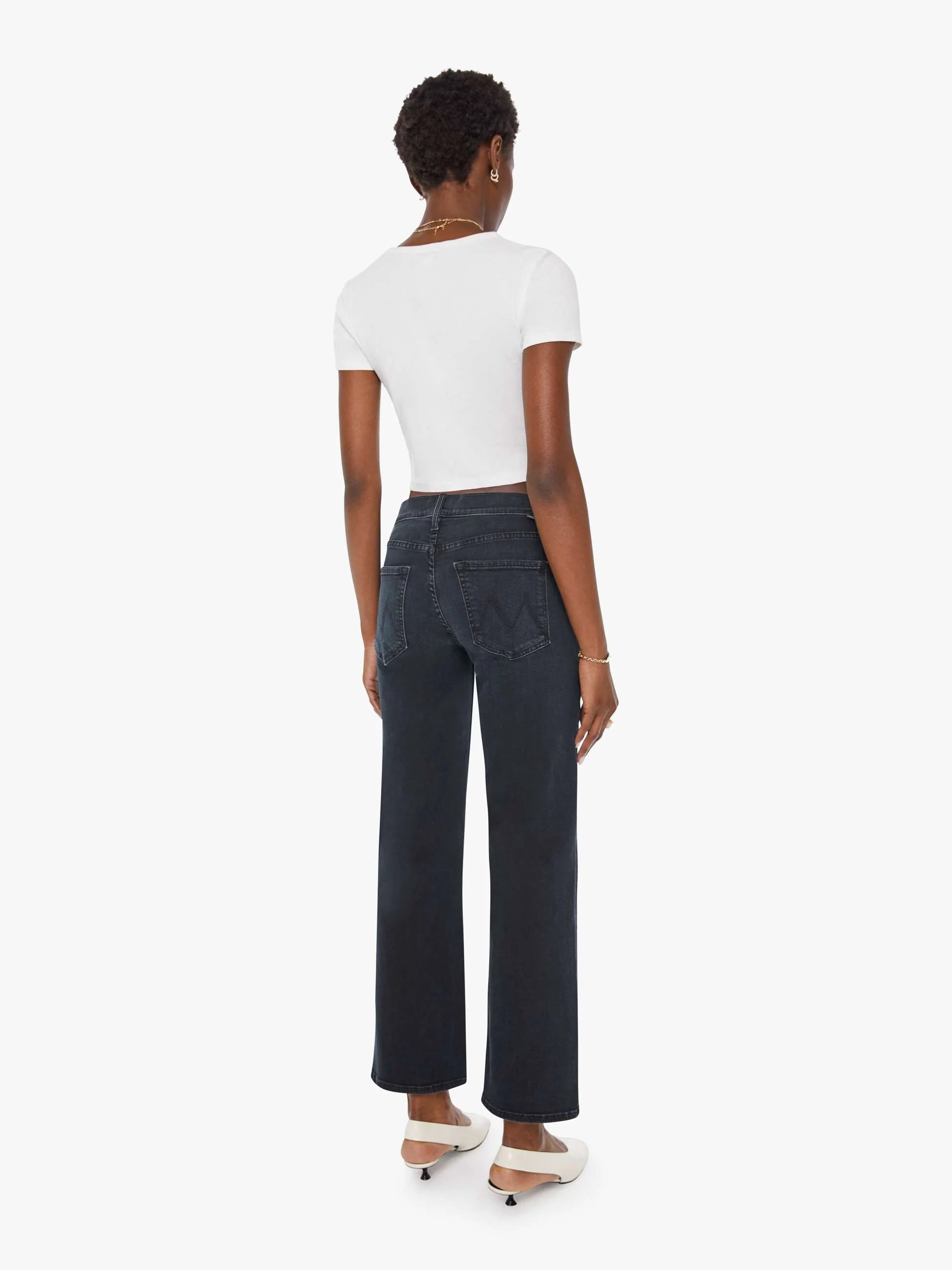 Jeans Mother The Mid Rise Rambler Zip Ankle