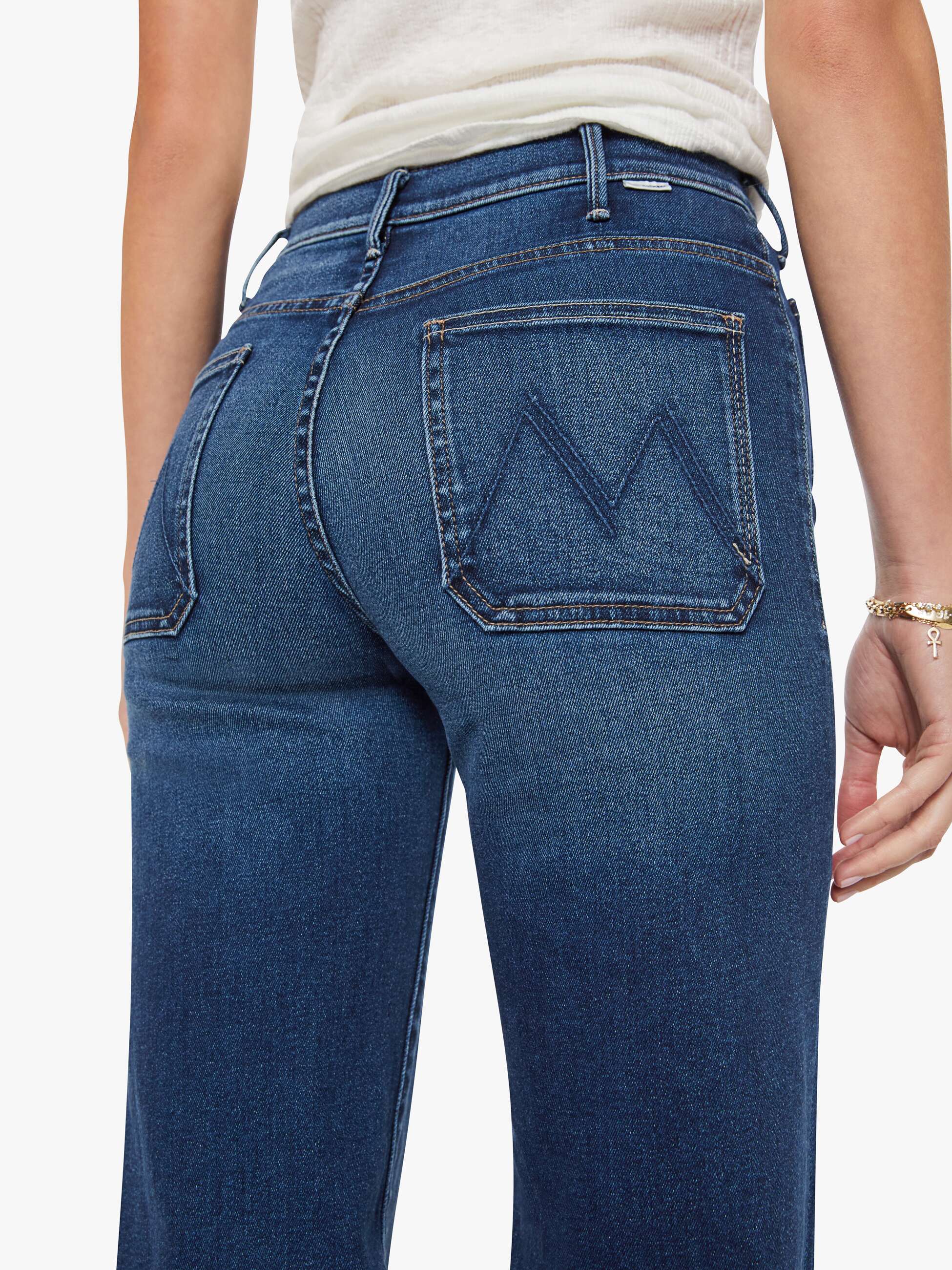 Jeans Mother The Hustler Roller Patch Pocket Sneak