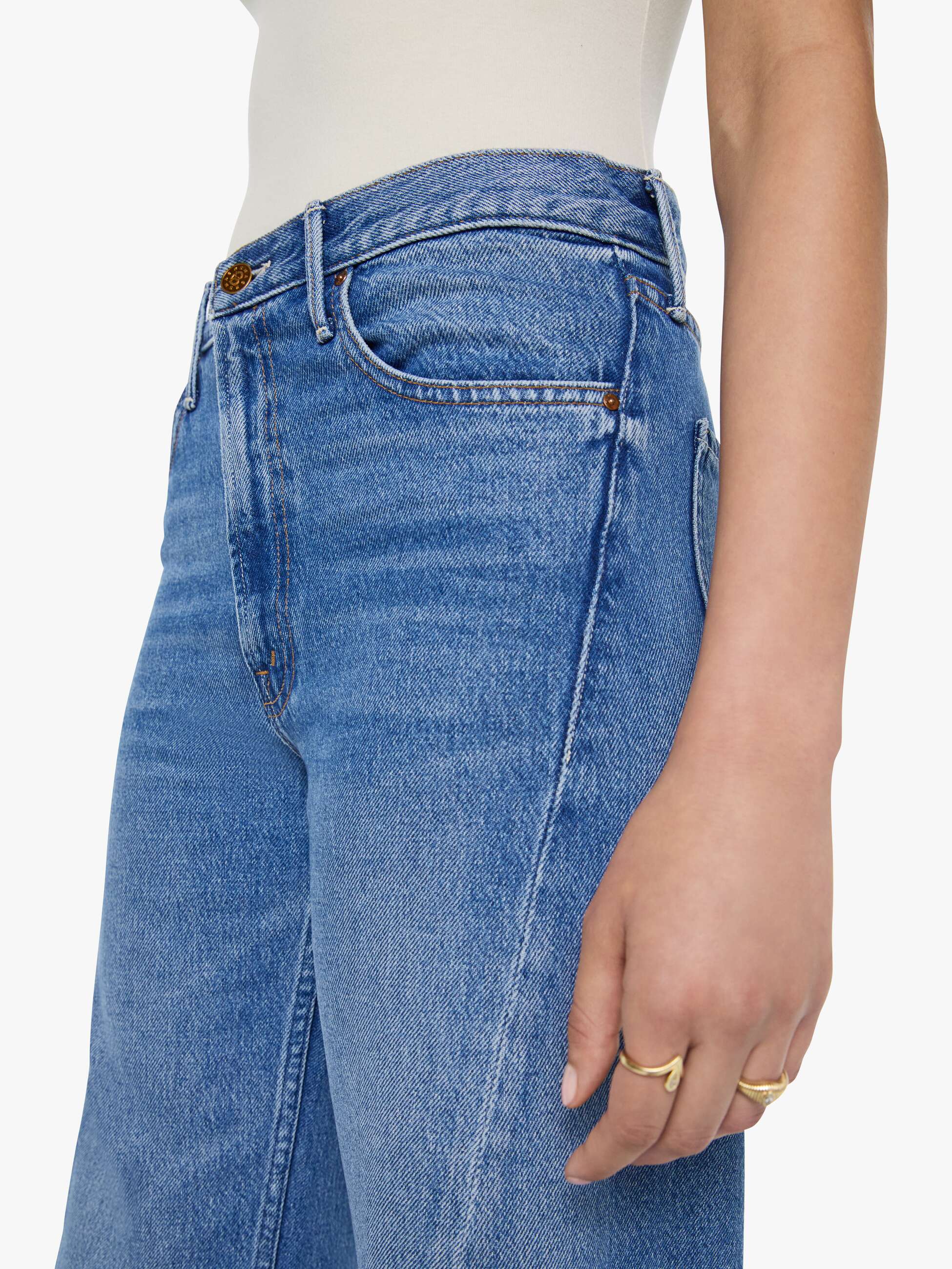 Jeans Mother The Lemon Twist Sneak
