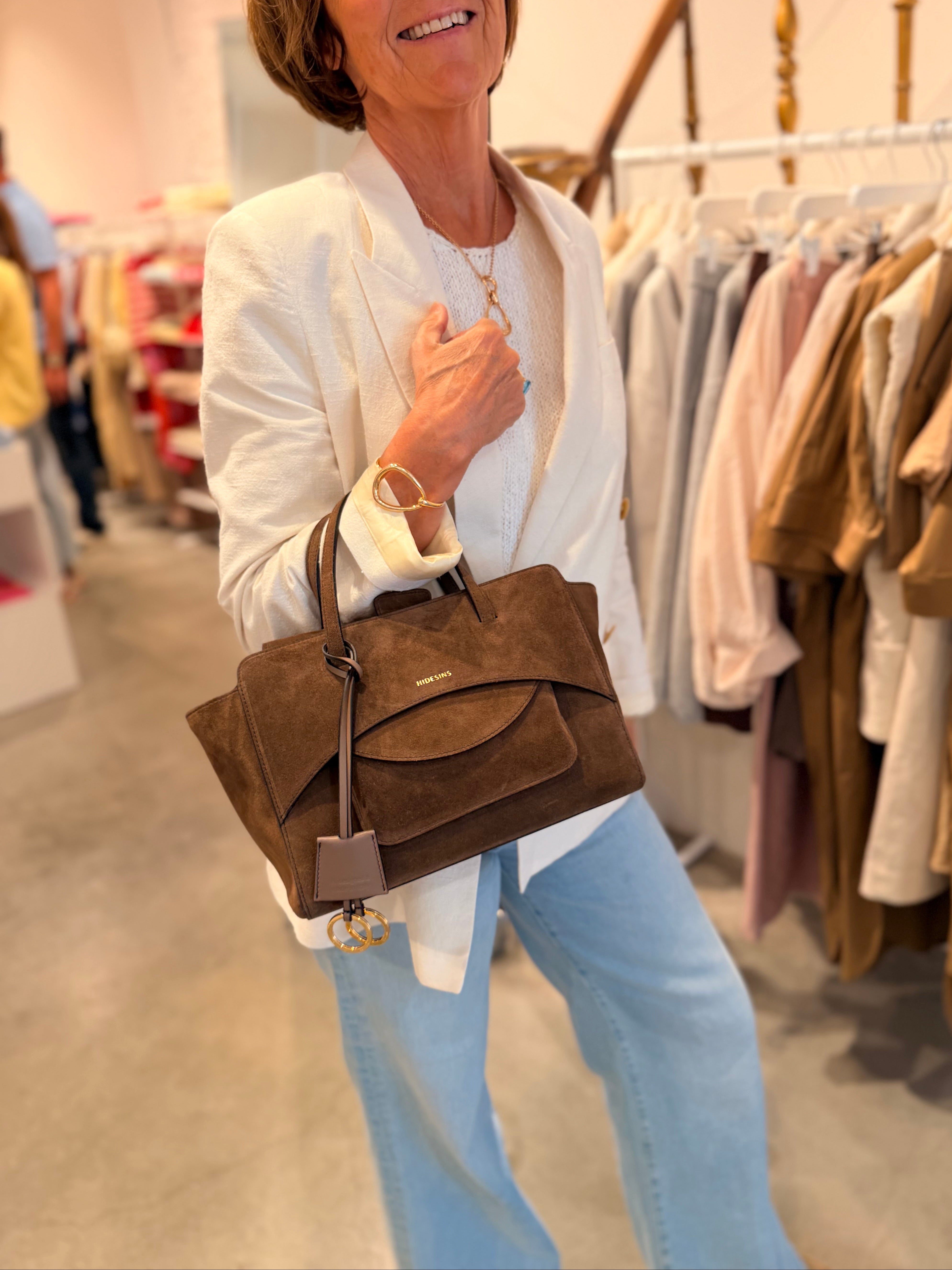 Handtas Hidesins Flap M Suede
