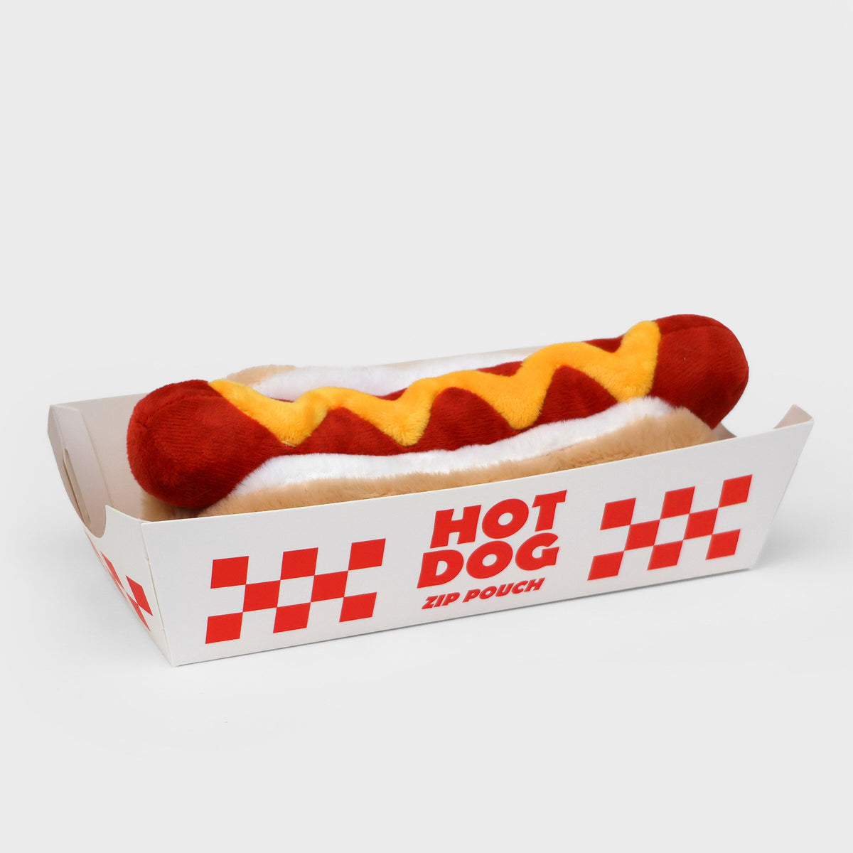 Pochette Plush Zip Pouch Hot-Dog