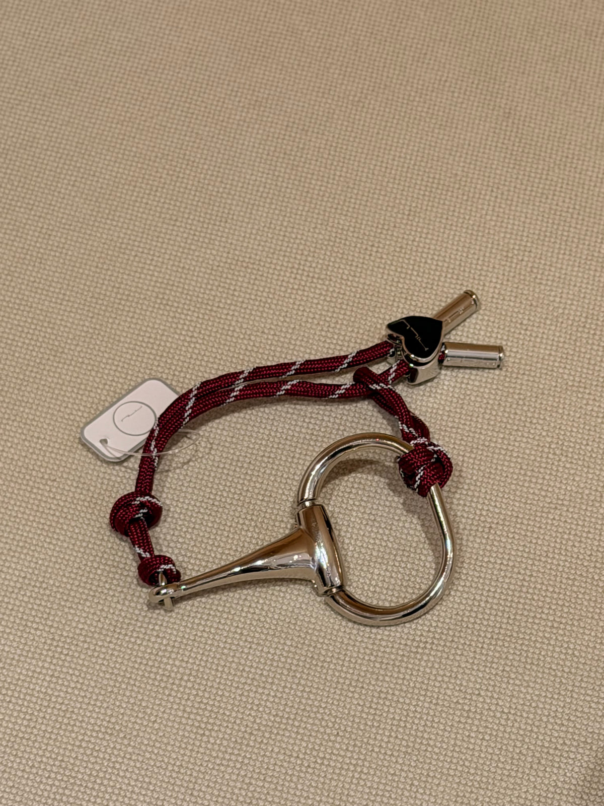 Armband Nilu Big Horsebit Bordeaux