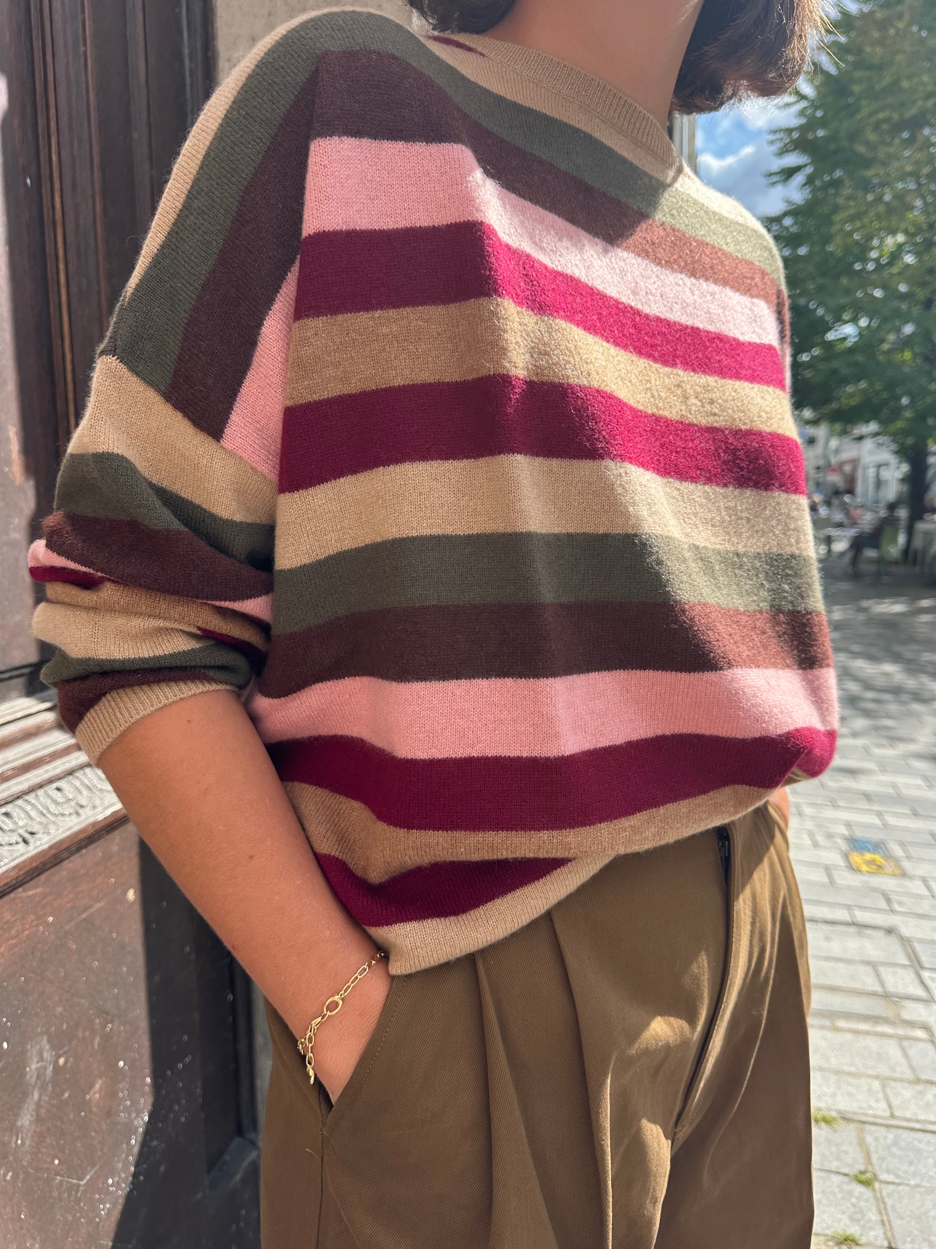 Pull Brodie Stripe Up Crew