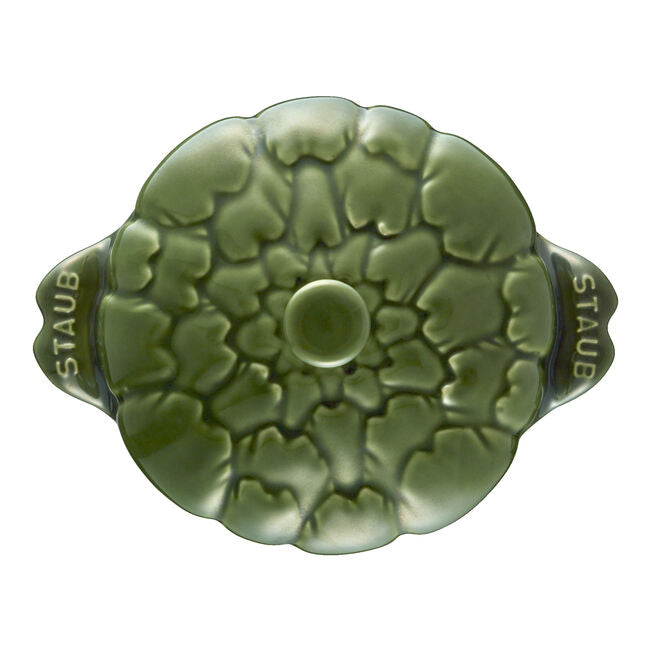 Staub Ceramic Artisjokcocotte 13cm Groen