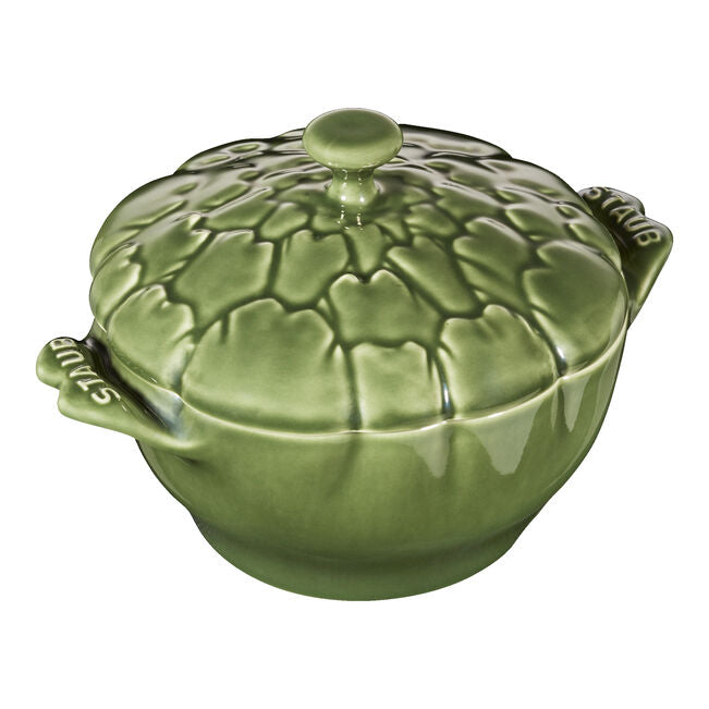 Staub Ceramic Artisjokcocotte 13cm Groen