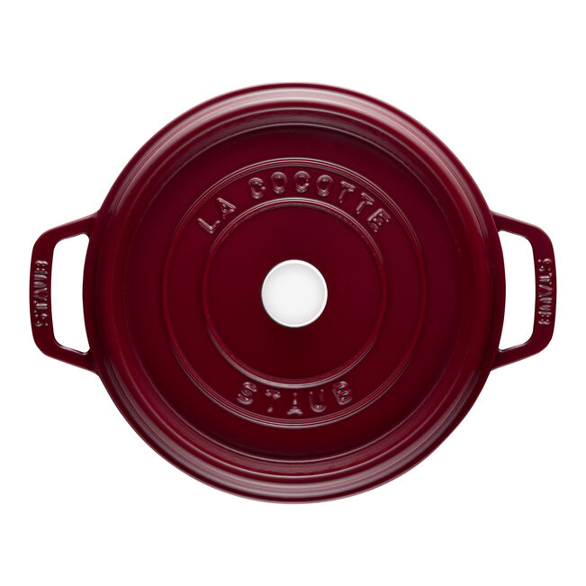 Cocotte Staub Rond 24cm Bordeaux