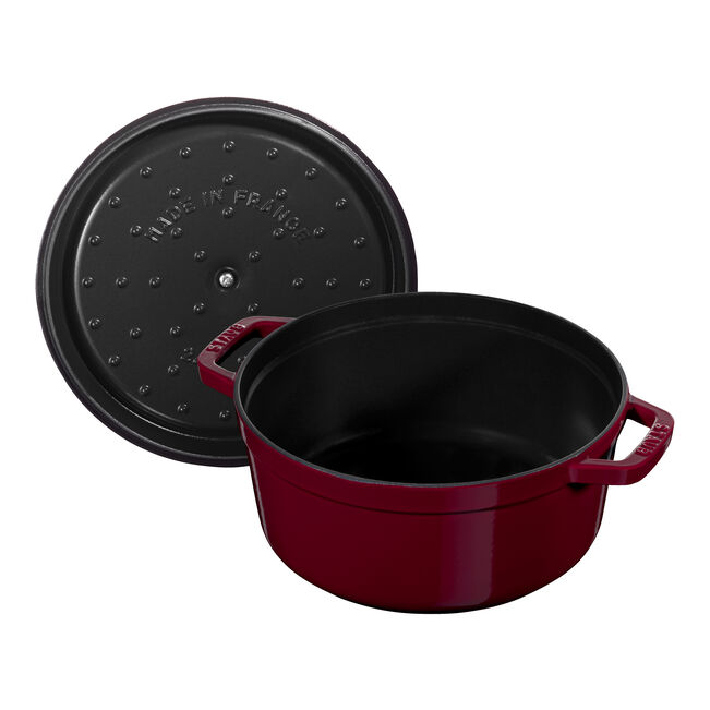 Cocotte Staub Rond 24cm Bordeaux