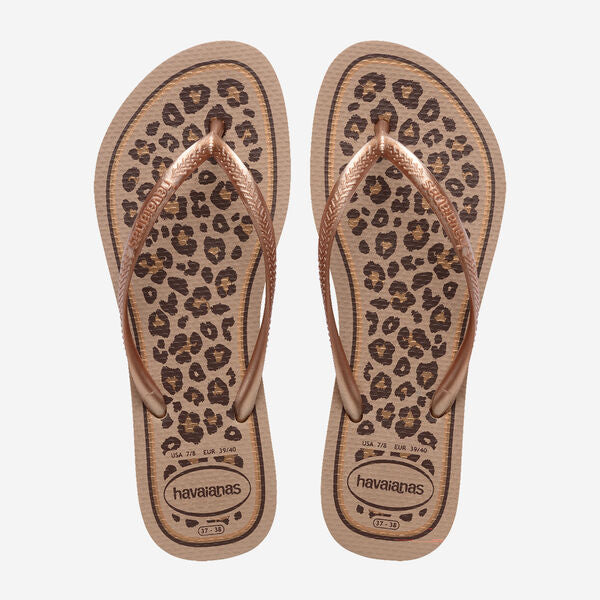 Havaianas Slim Animals Rose Gold