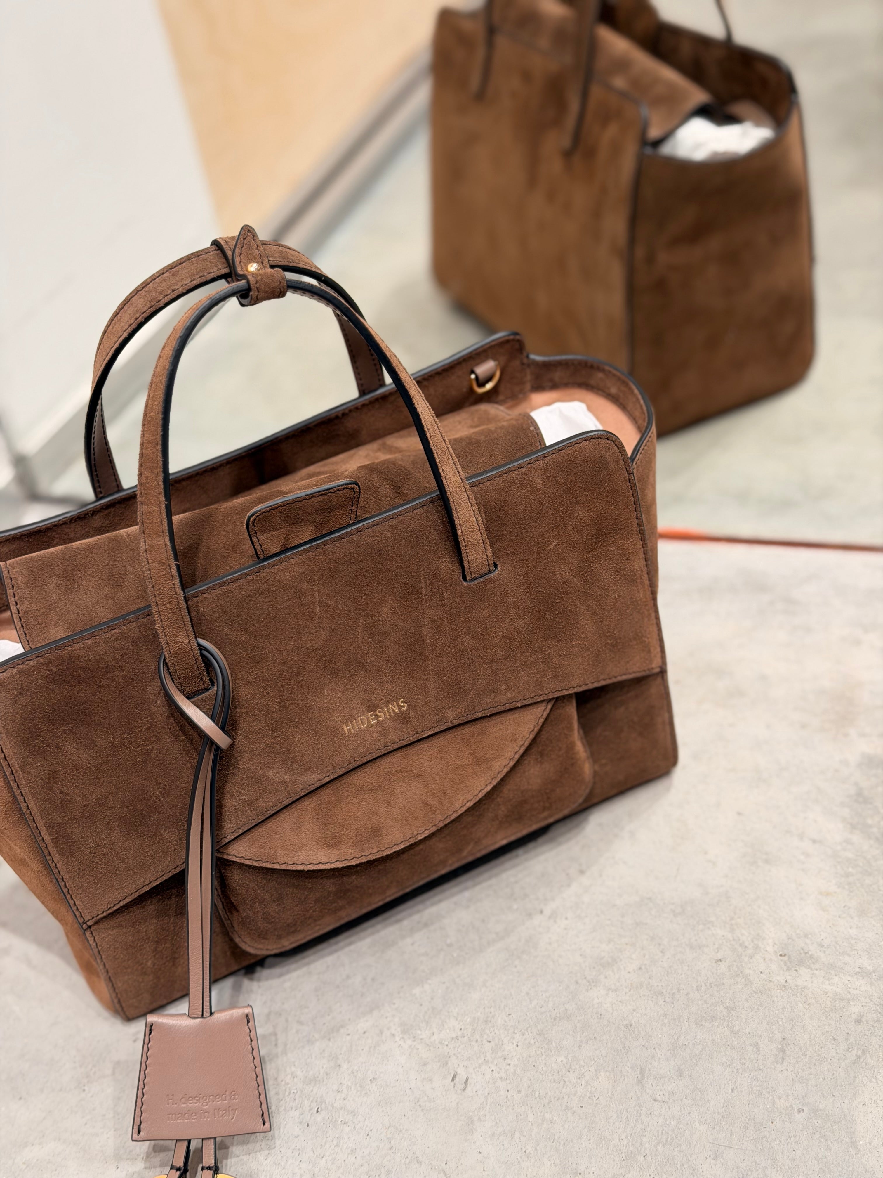 Handtas Hidesins Flap M Suede