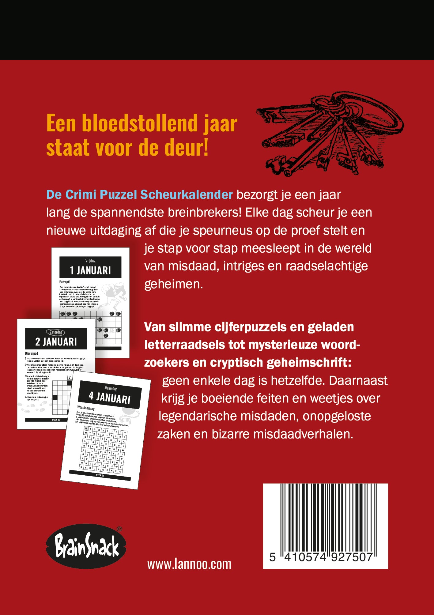 Scheurkalender De Crimi Puzzel 2027