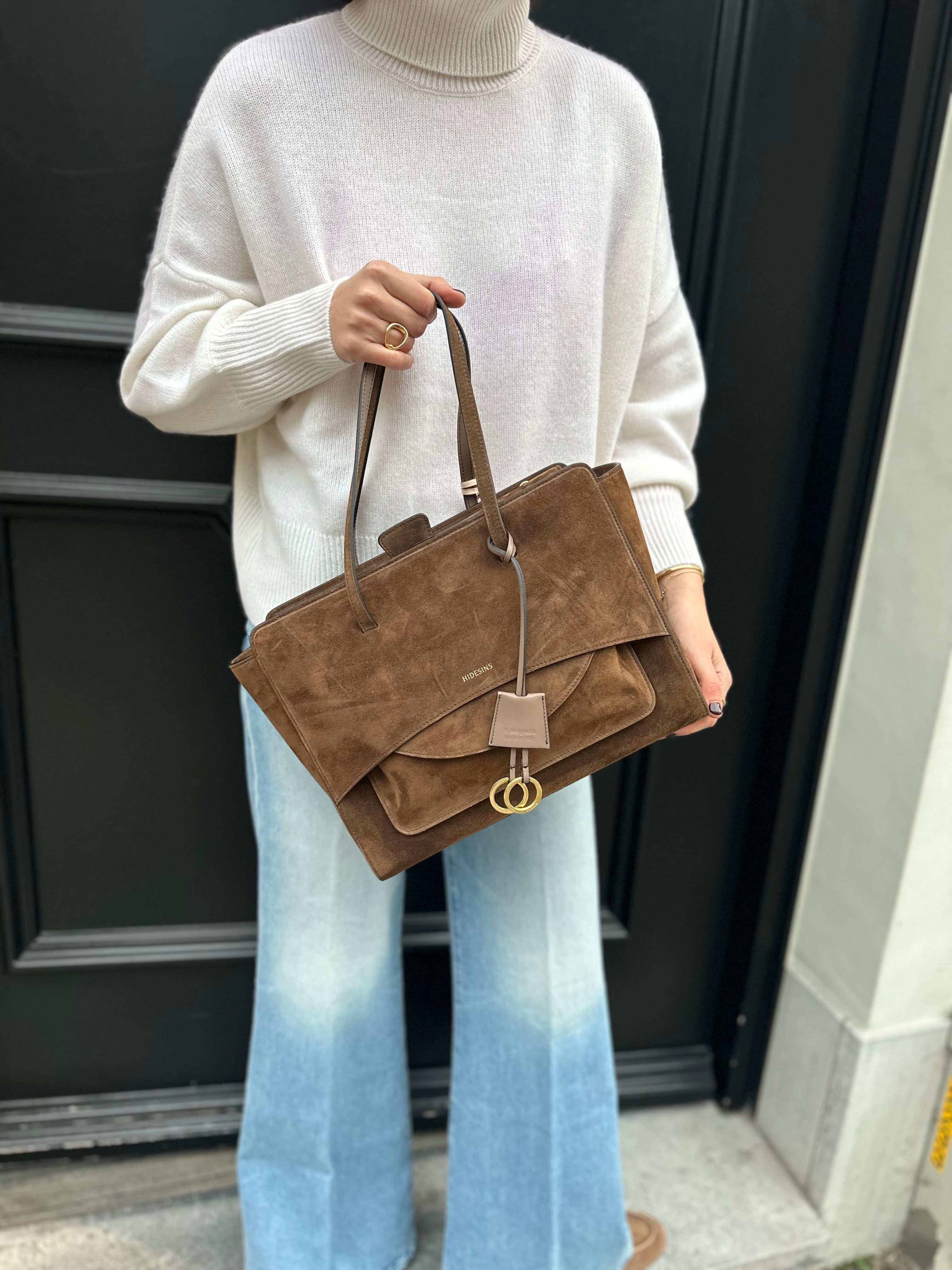 Handtas Hidesins Flap L Suede