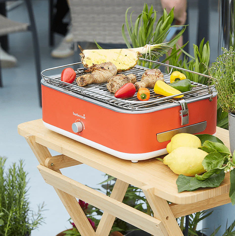 Barbecue E-Carlo Electrische Tafelgrill Red