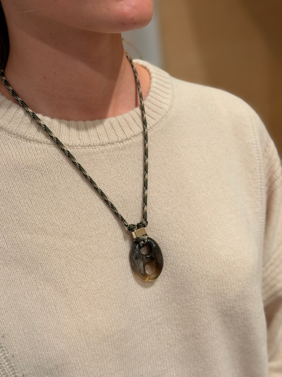 Halketting Nilu Khaki Khaki