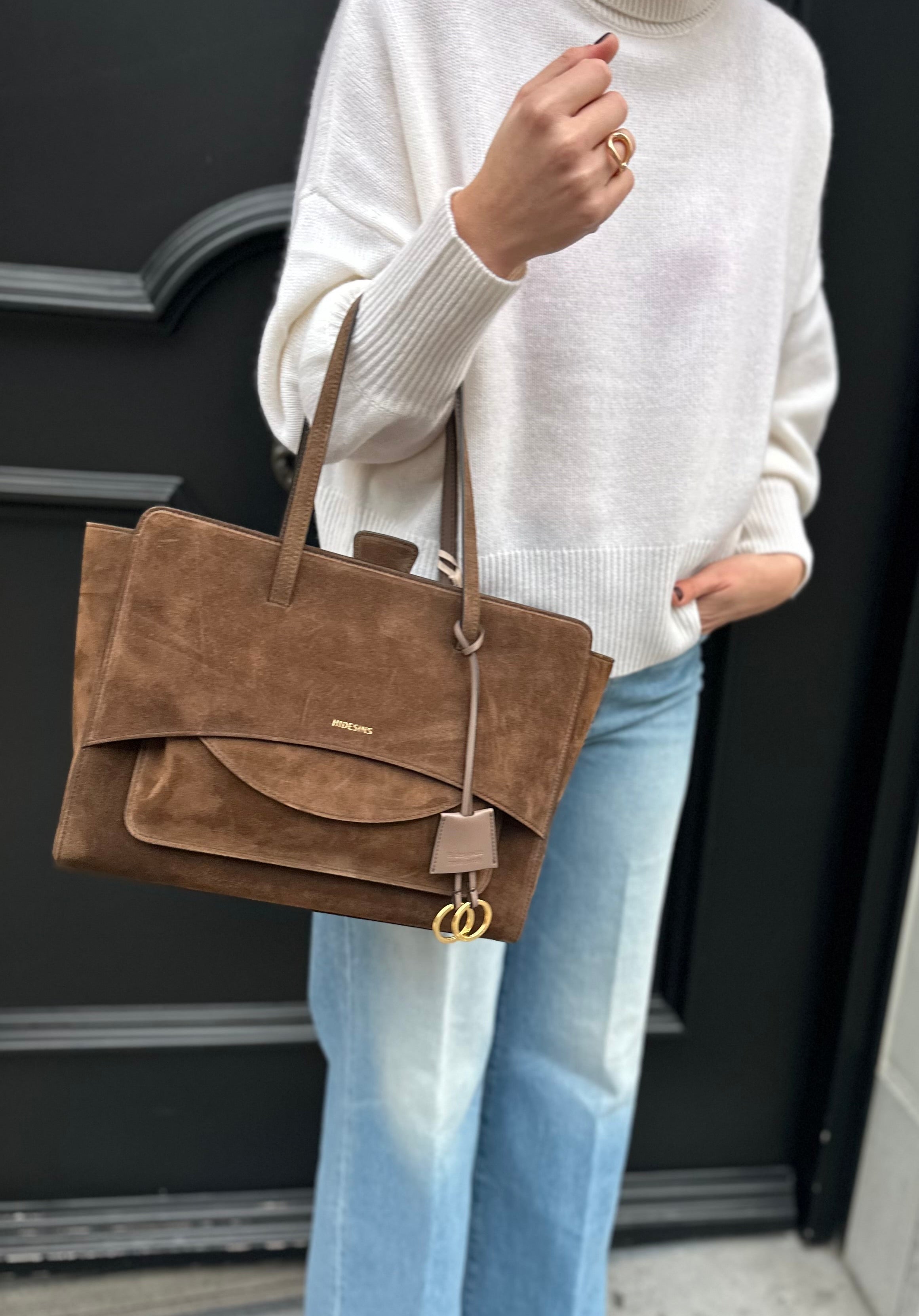 Handtas Hidesins Flap L Suede