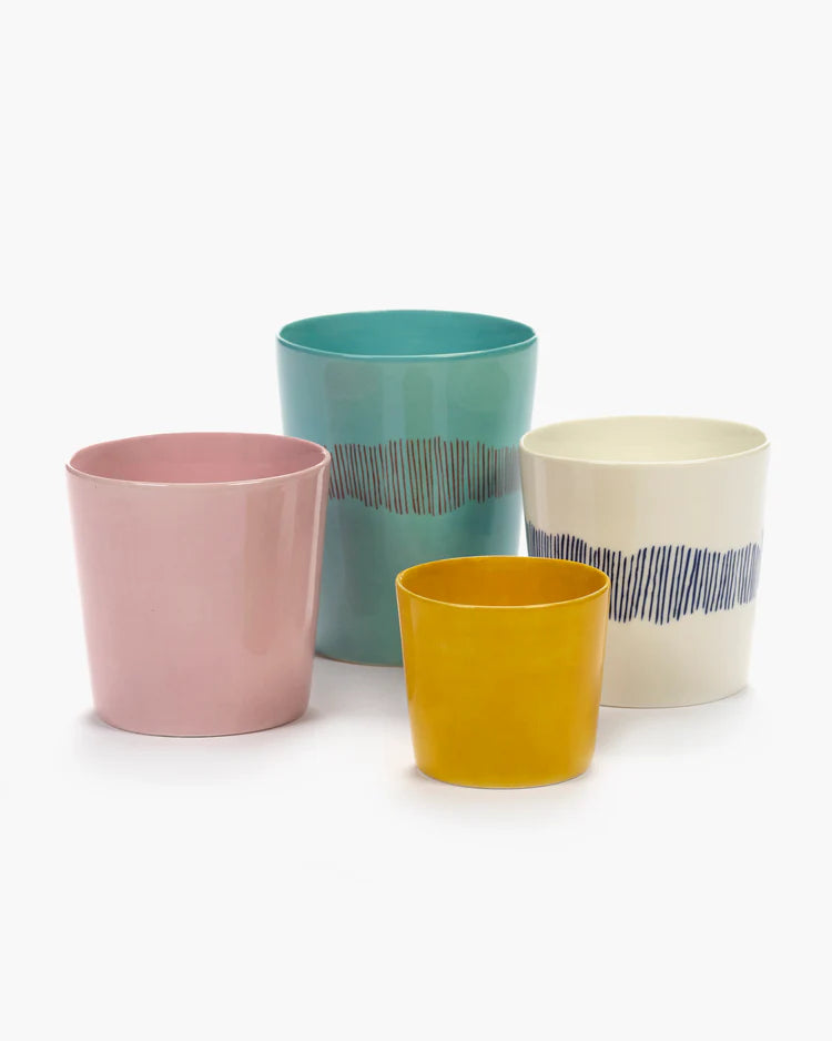 <transcy>Coffee Cup Feast 25 Cl Azure Swirl-Stripes Red</transcy>
