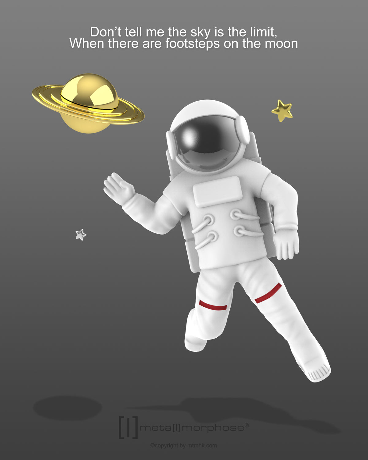 Sleutelhanger Lifestyle Collection Astronaut met Saturnus