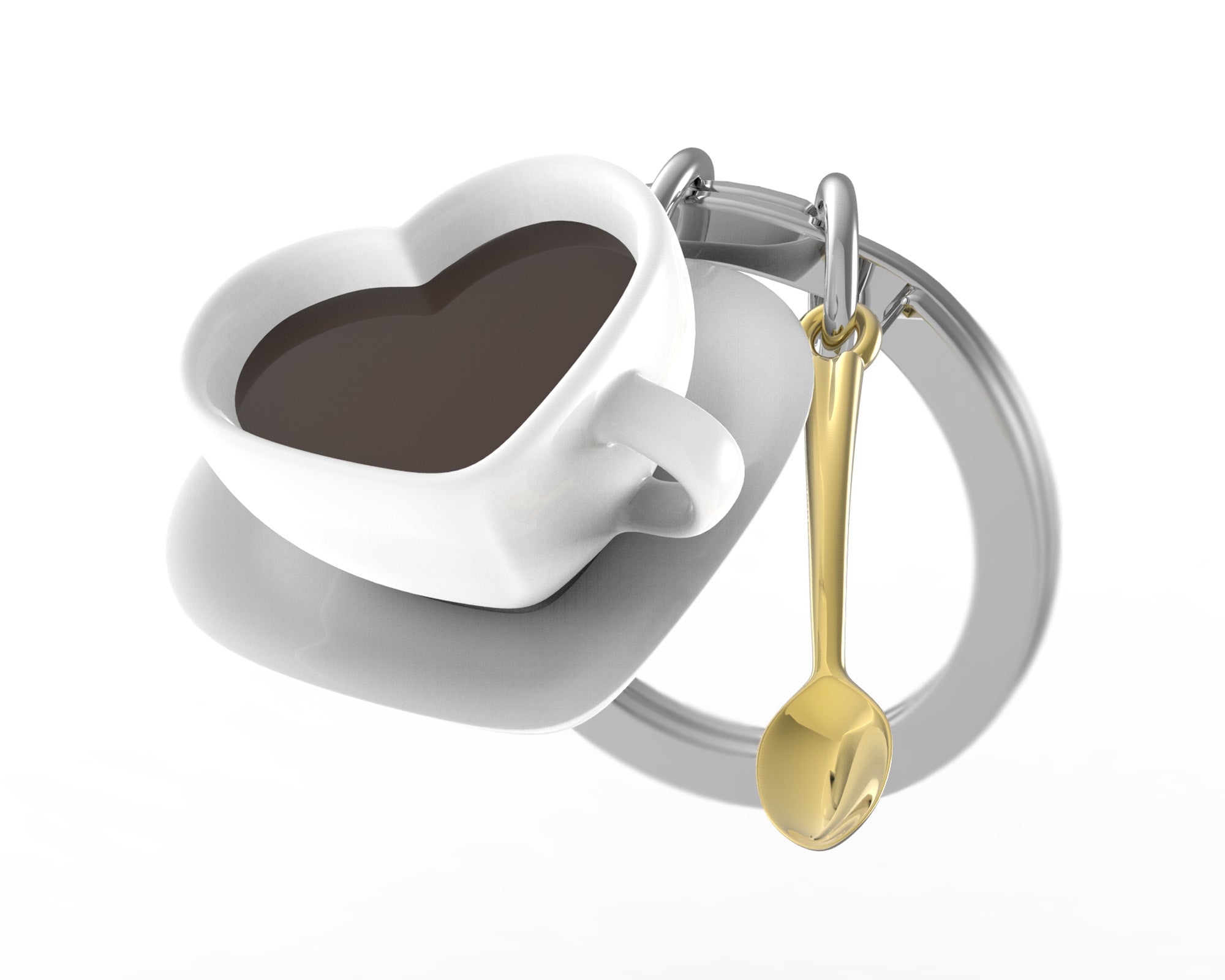 Sleutelhanger Foodie Collection Love Coffee + Mini Spoon