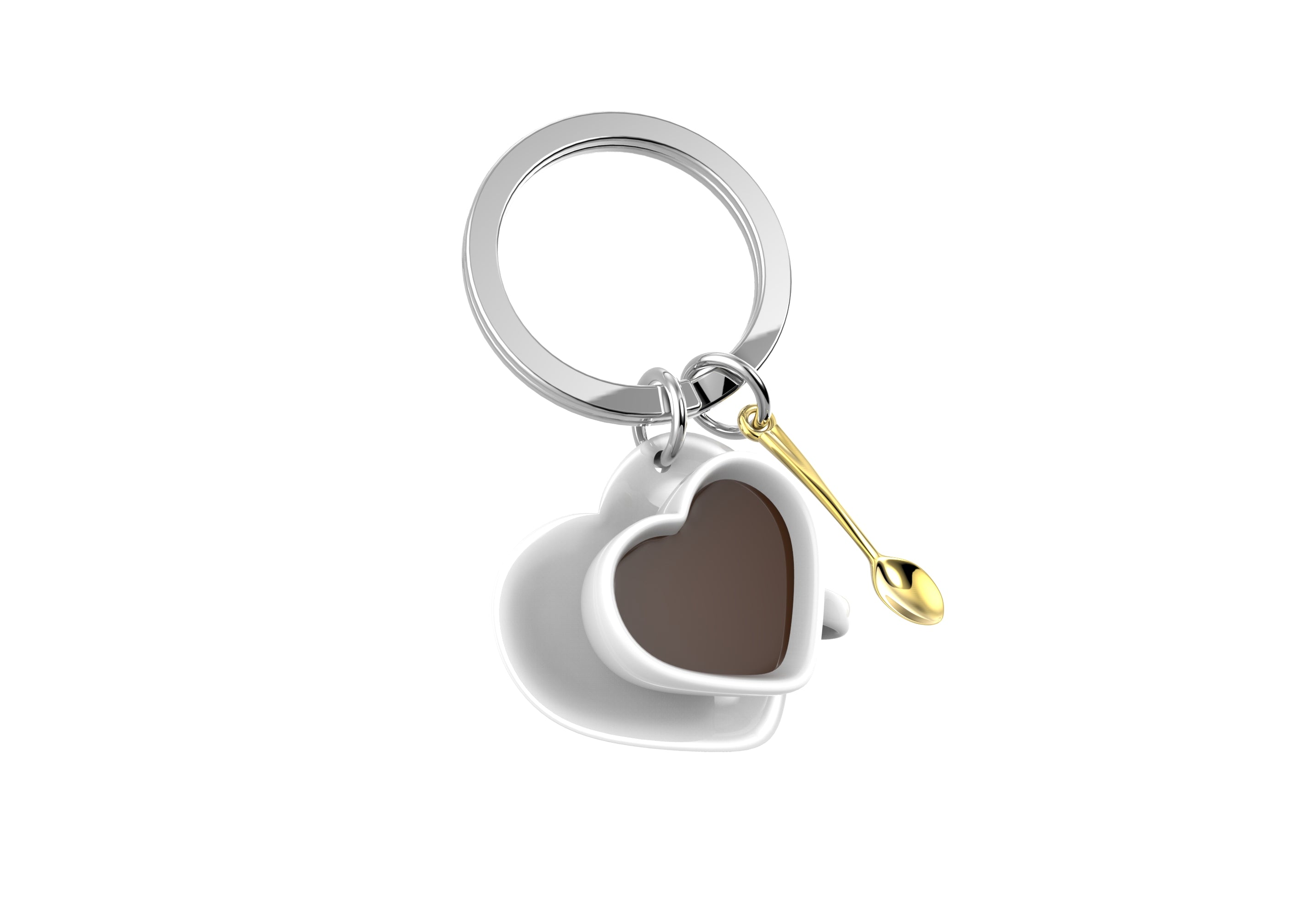 Sleutelhanger Foodie Collection Love Coffee + Mini Spoon