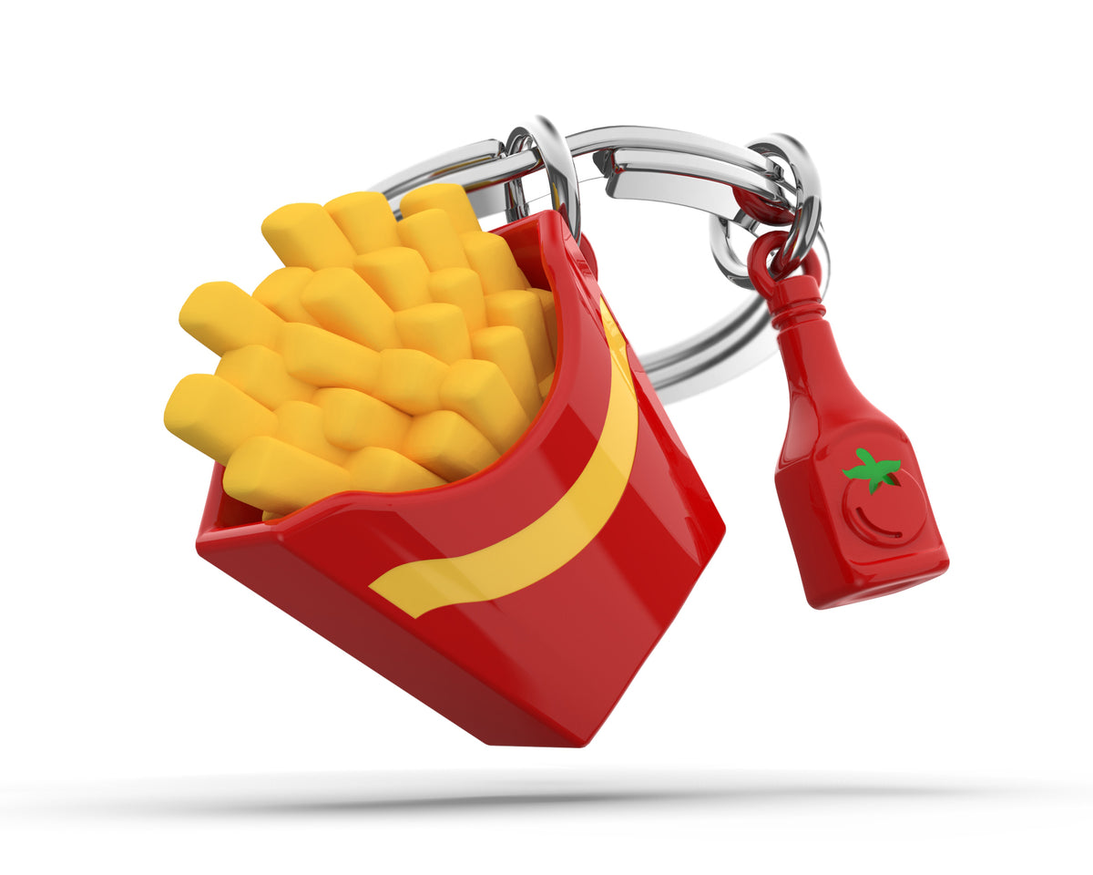 Sleutelhanger Foodie Collection French Fries with Ketchup