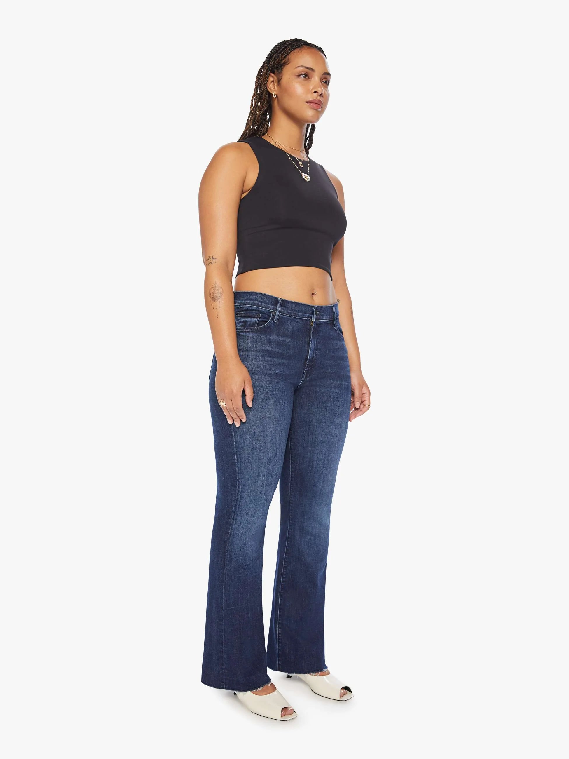 Jeans Mother The Weekender Fray