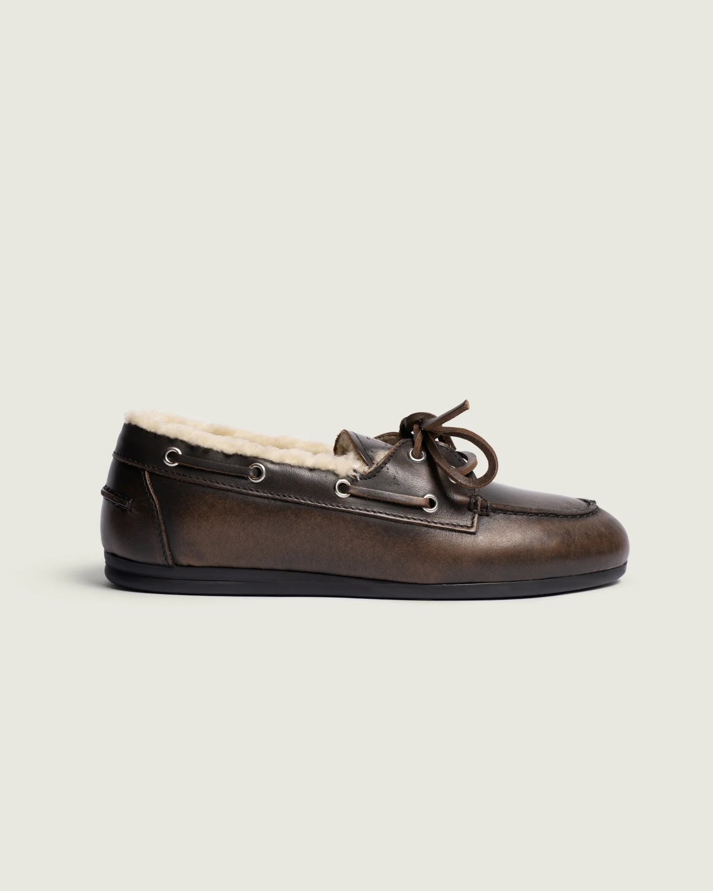 Boat Loafer Posa Leather Shearling