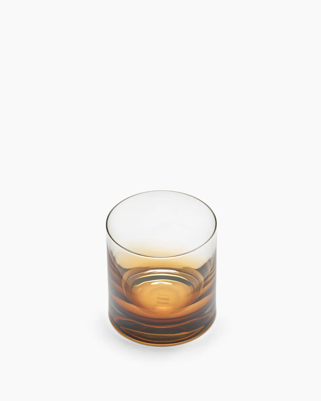 Tumbler Glas Zuma Whisky Amber D8 H8,5 cm Set 4