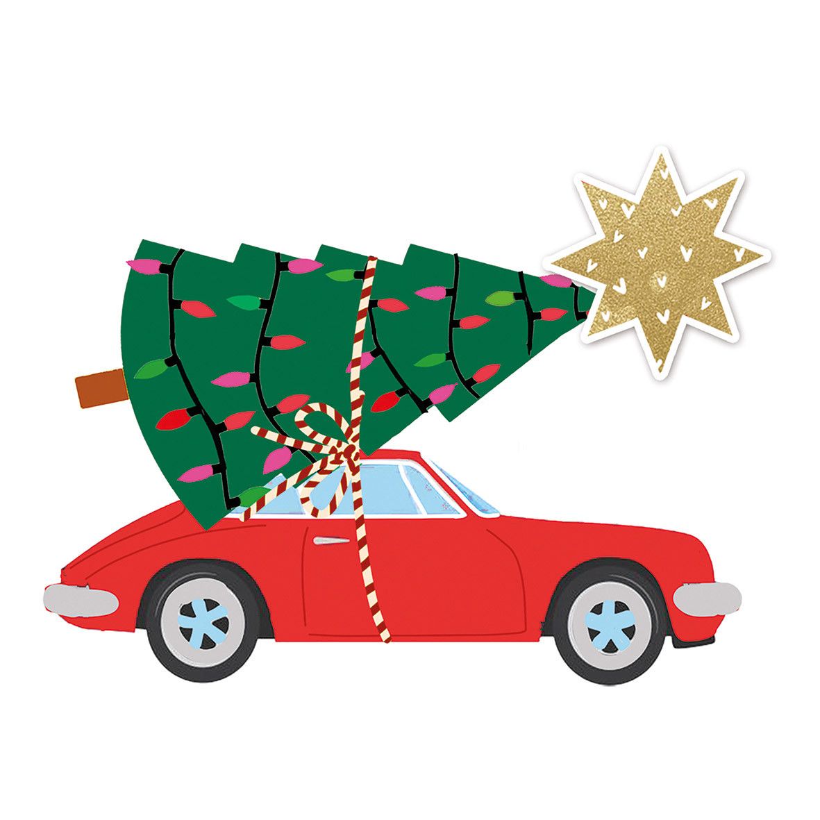 Serviet Papier PPD Groot Kerst / Nieuwjaar Verschillende Prints