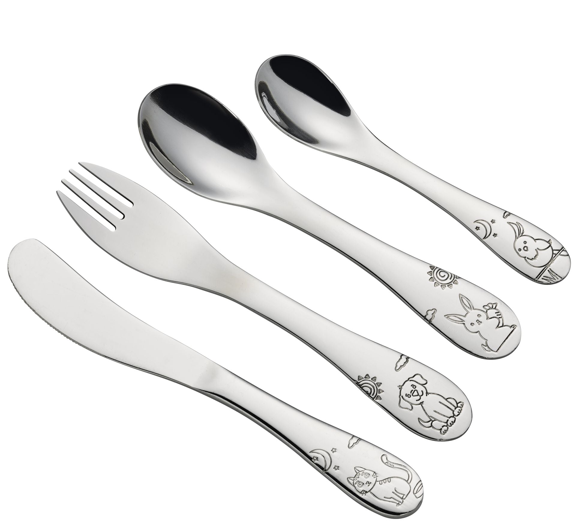 Bestek Cilio 4-delig Kinderbestek Little Friends