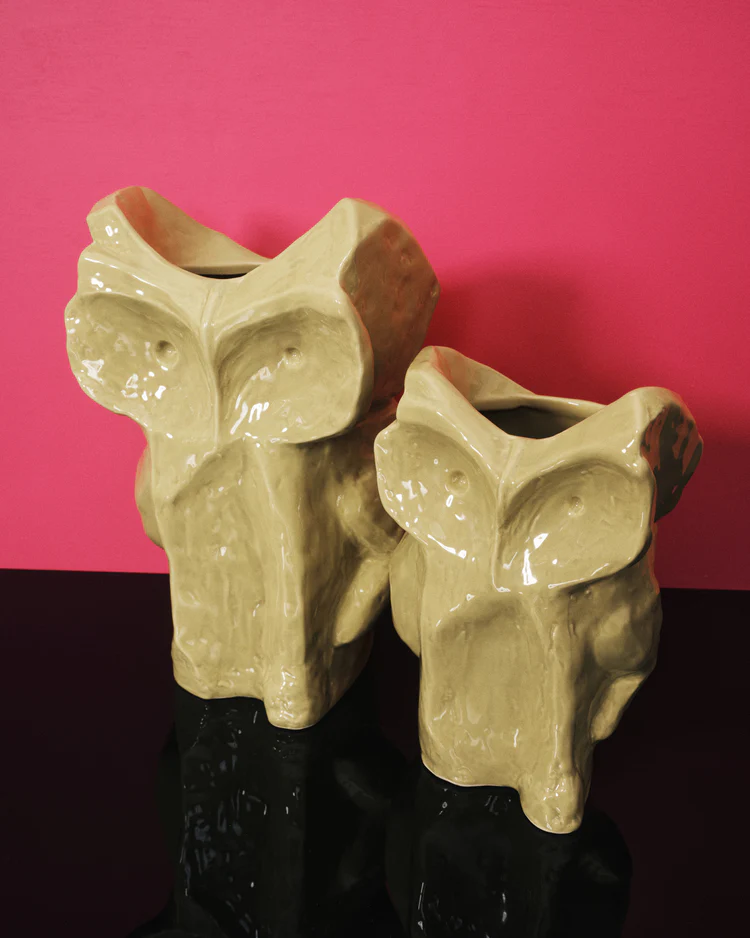 Vaas After Midnight S L16,5 B15,5 H23 cm Geel