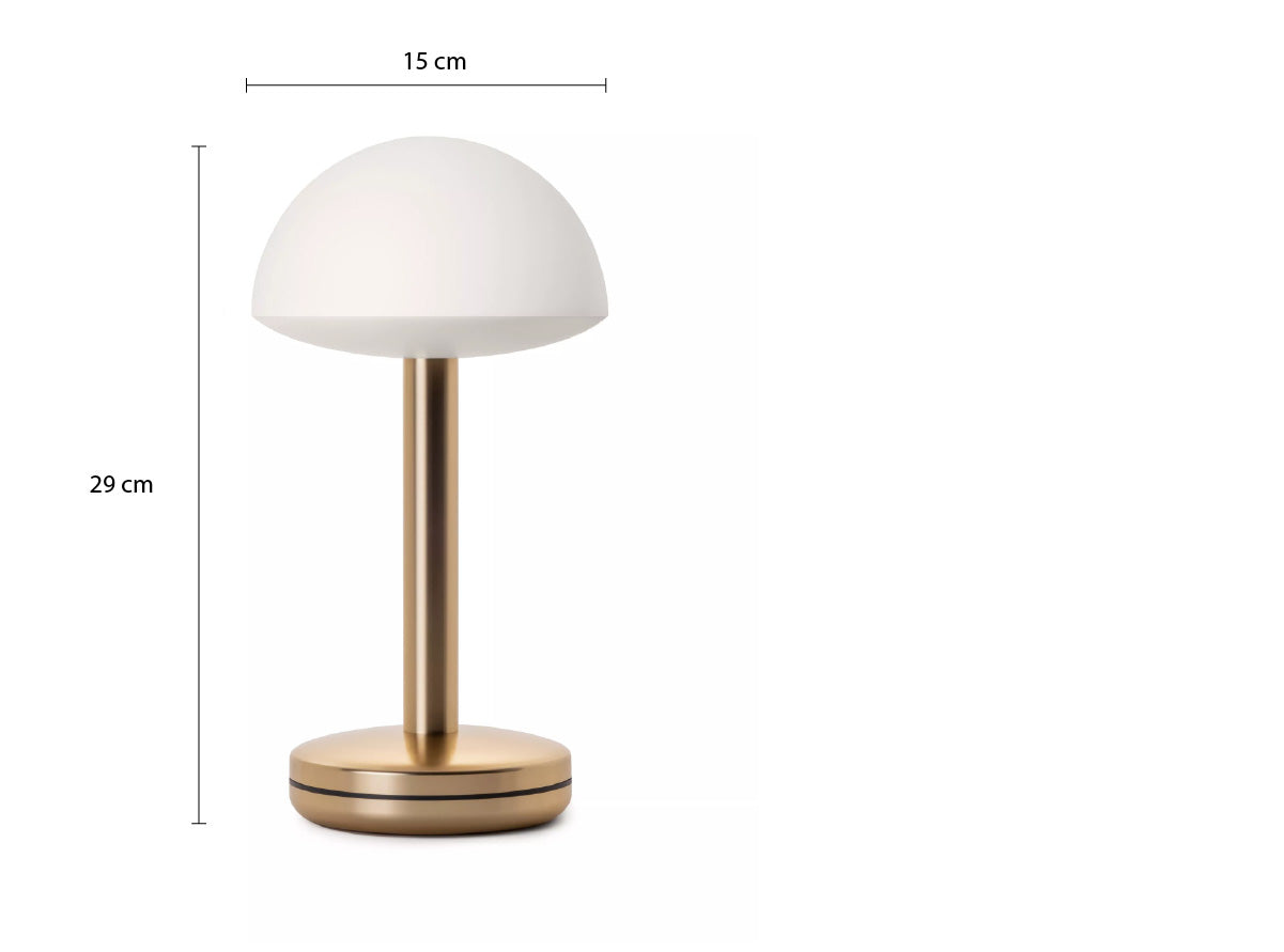 Lamp Humble Bug Table Gold Frosted