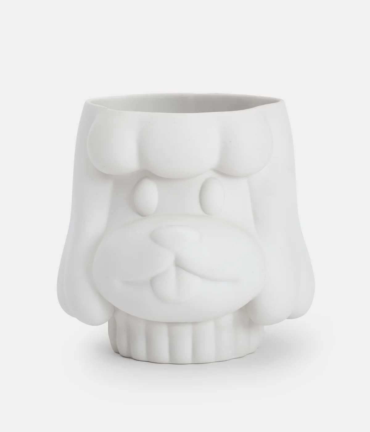 Bloempot Ida Planter Dog White