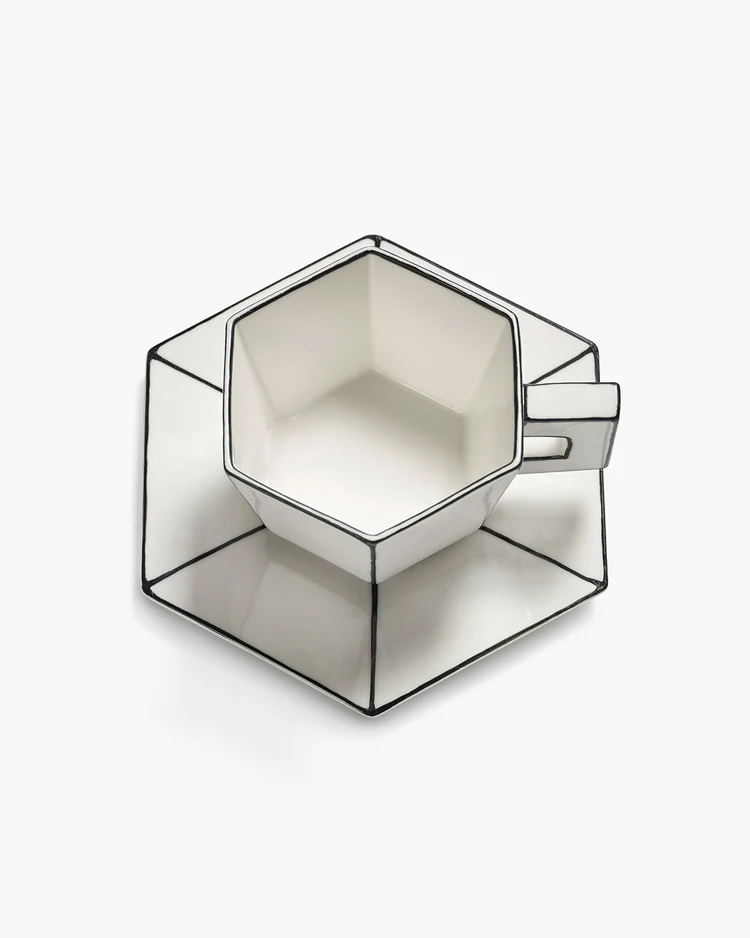 Koffiekop en Schotel Serax Carte Blance Cappuccino Set 2
