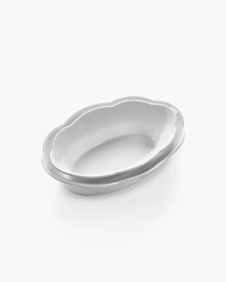 Serveerkom Silhouette Ovaal S L24,2 B15,5 H5,9 cm Wit