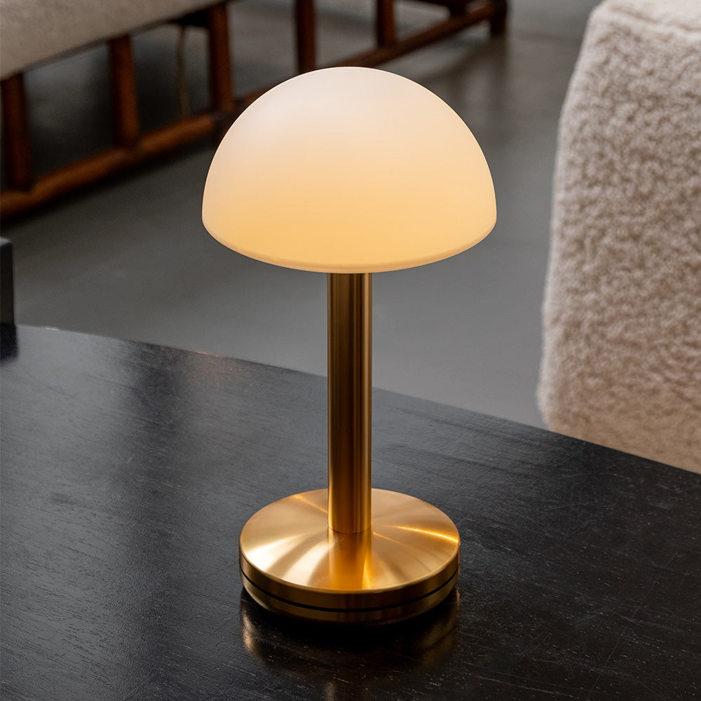 Lamp Humble Bug Table Gold Frosted