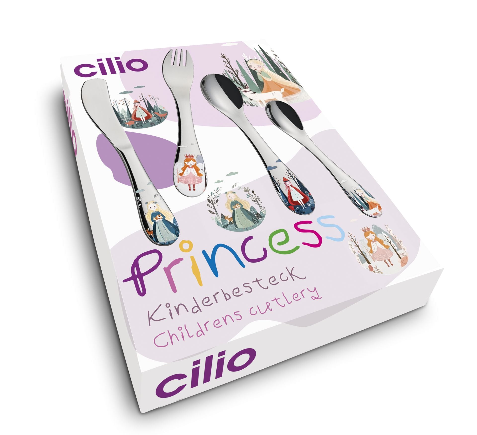 Bestek Cilio 4-delig Kinderbestek Princess
