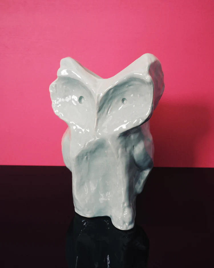 Vaas After Midnight L L19,5 B19,5 H30 cm Lichtblauw