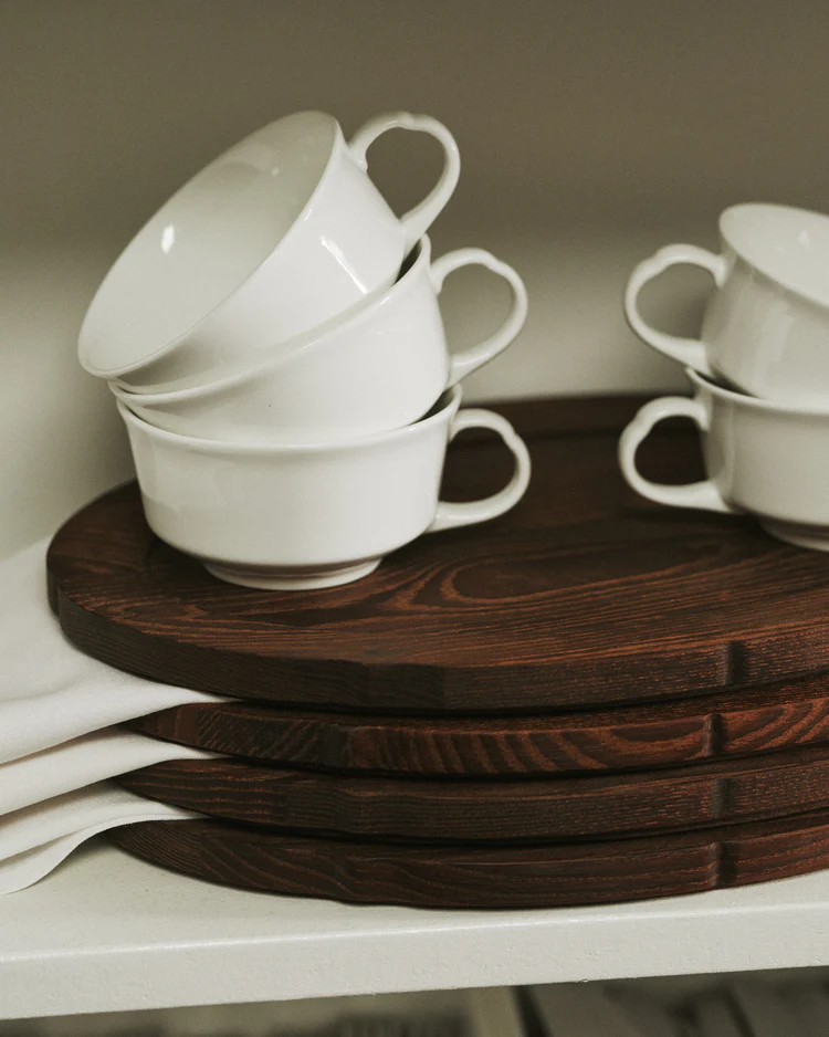 Koffiekop Silhouette L11,3 B9,4 H5 cm Wit