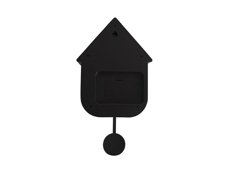 Klok Cuckoo Modern Wall Clock 41,5x8,5x21,5 cm Zwart