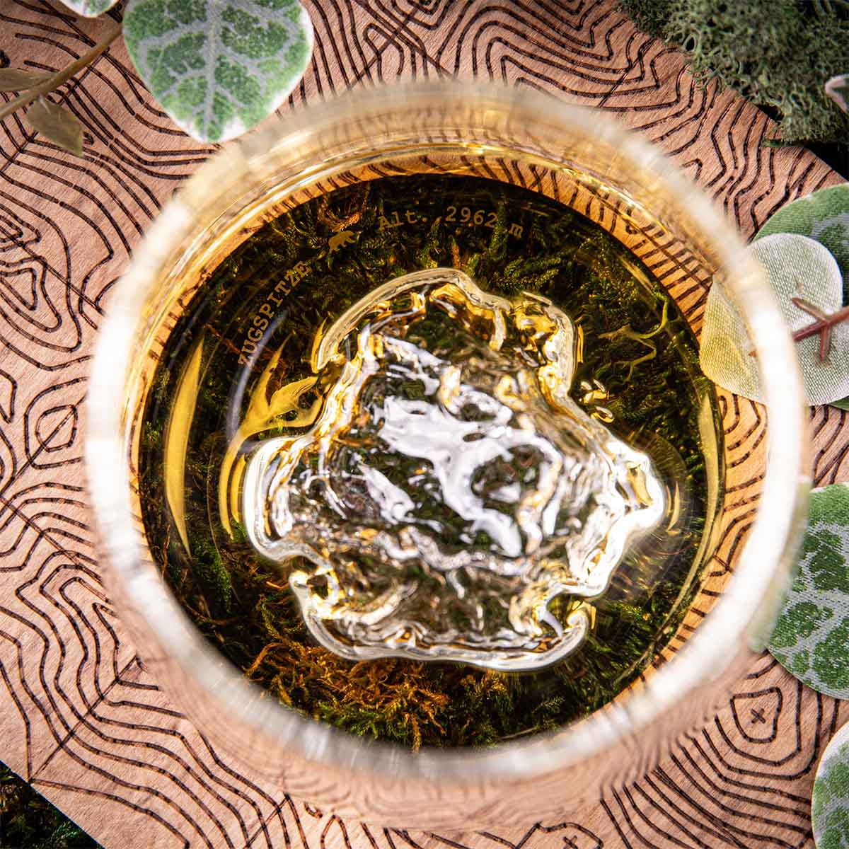 Glas Topographic Set 2 Zugspitze & Watzmann