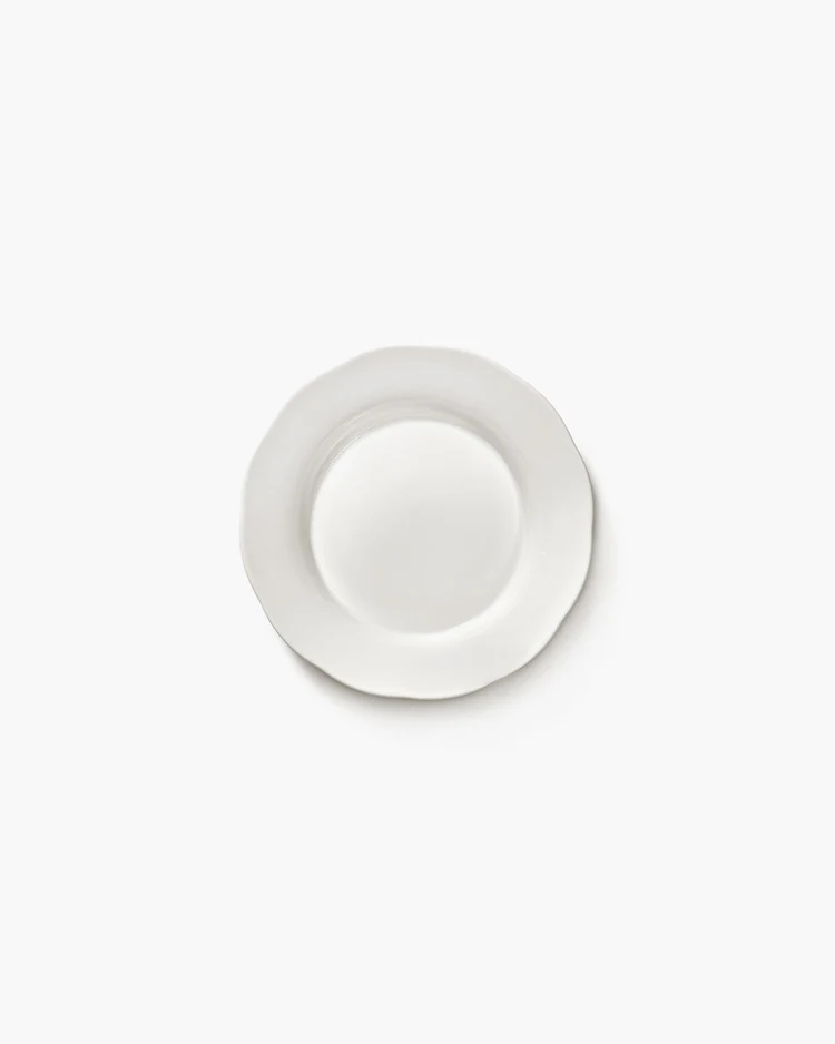 Bord Silhouette Hoog Side L D18,5 H3,6 cm Wit
