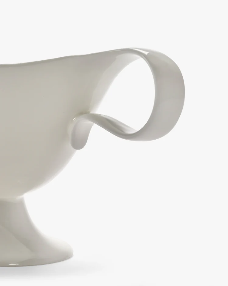 Sauskom Lips Gravy Boat L20 B7,5 H8,5 cm Wit