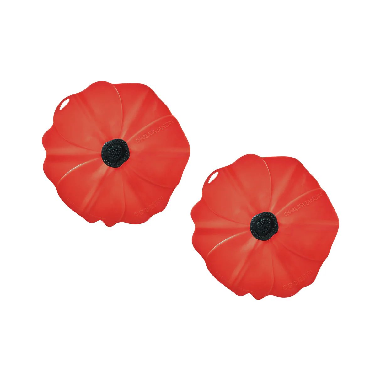 Deksel Poppy Rood Set 2 ø 10 cm