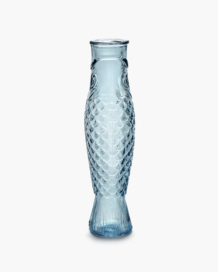Karaf Serax Vis Licht Blauw