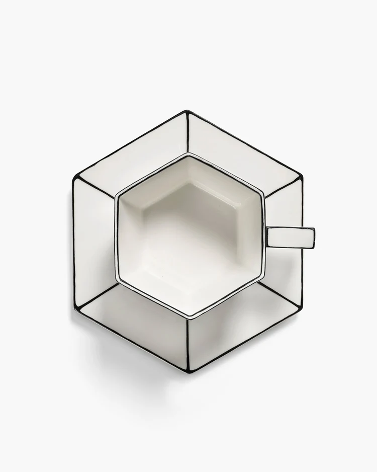 Koffiekop en Schotel Serax Carte Blance Cappuccino Set 2