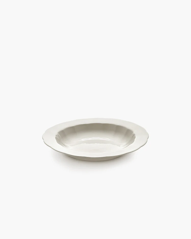 Bord Silhouette Hoog M D23,7 H3,8 cm Wit