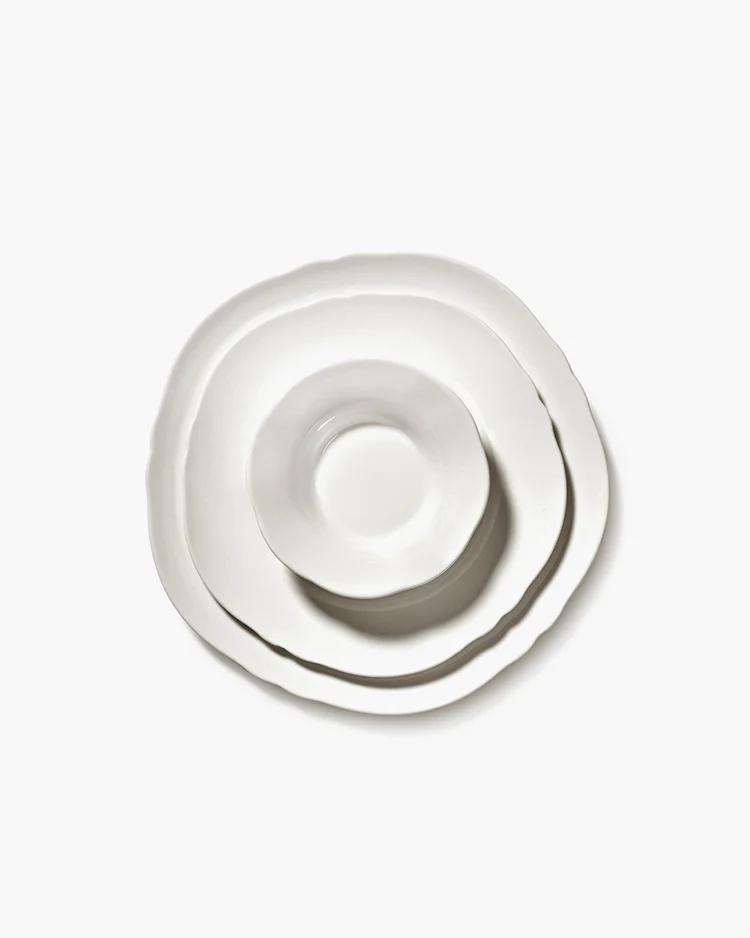 Bord Silhouette M D23,5 H1,5 cm Wit