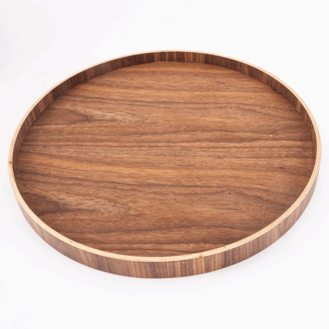 Plateau Serve Round M D40 cm Walnut